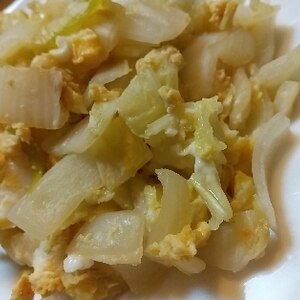 白菜消費に☆簡単な白菜と玉ねぎの卵とじ